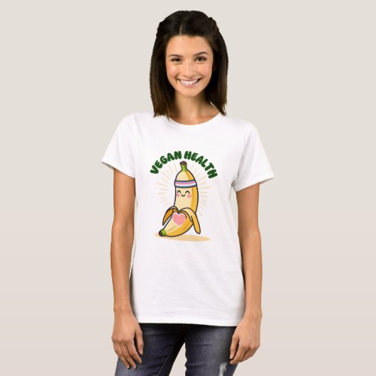 Banaan vegan t-shirt (Voorkant volledig)