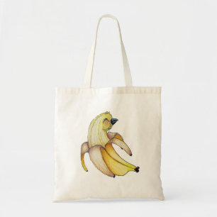 Banaan Vogel Canvas Tas Canvas Boodschappentas