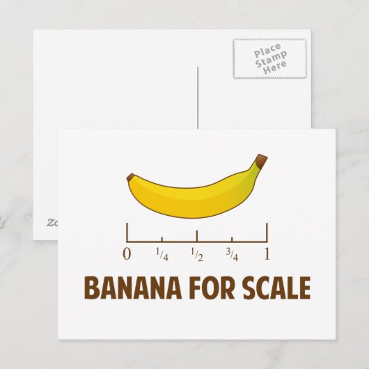 Banaan voor schaal briefkaart (Voorkant / Achterkant)