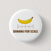 Banaan voor schaal ronde button 3,2 cm (Voorkant)