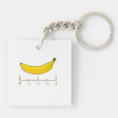 Banaan voor schaal sleutelhanger (Achterkant)
