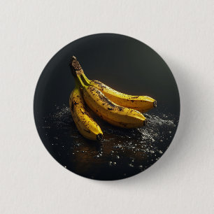 Banaan, Water, en Licht Ronde Button 5,7 Cm