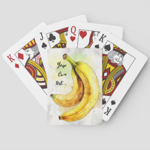 Banaan waterverf bananen partij pokerkaarten