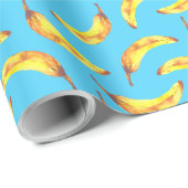 banaan-Waterverf Cadeaupapier (Rol Hoek)