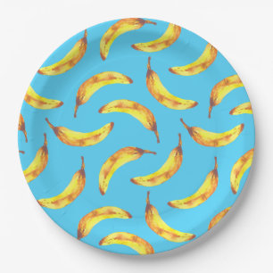 banaan-Waterverf Papieren Bordje