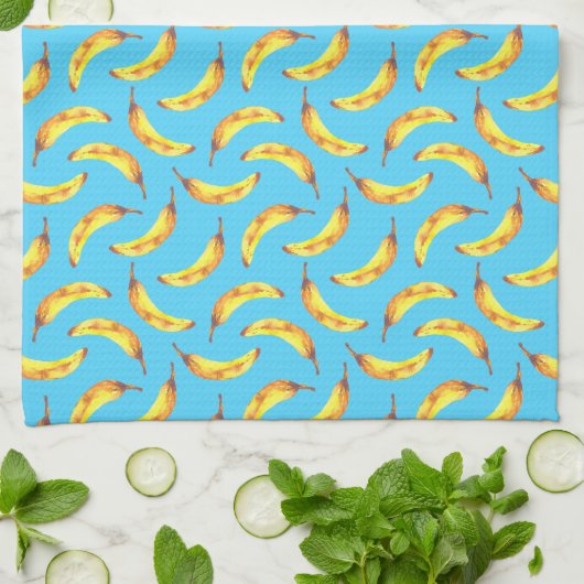 banaan-Waterverf Theedoek (Gevouwen)