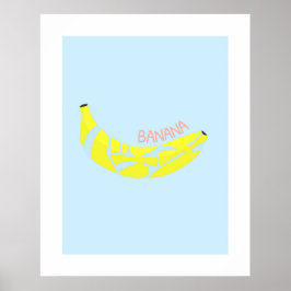 Banaan Word in het Japans, Kanji, Hiragana Word Ar Poster