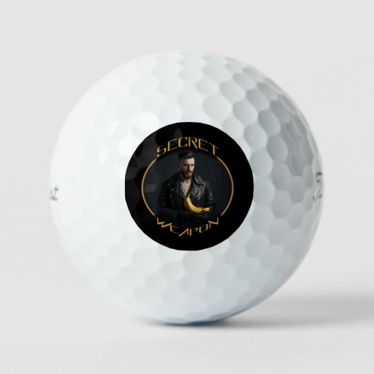 Banaan: zijn geheime wapen golfballen (Voorkant)