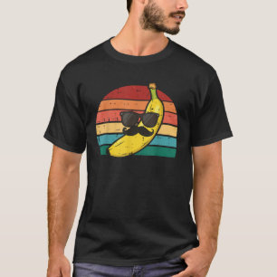 Banaan Zonnebrillen Snor Retro Fruit Face Mannen B T-shirt