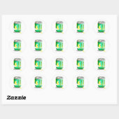 Banaanbier Ronde Sticker (Vel)