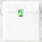 Banaanbier Ronde Sticker (Tas)