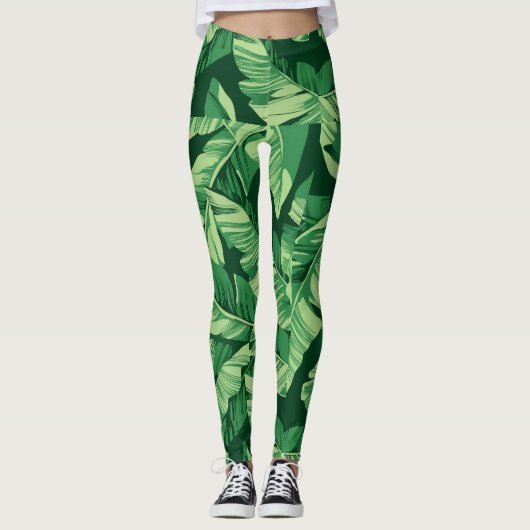 Banaanbladeren 2 leggings (Voorkant)