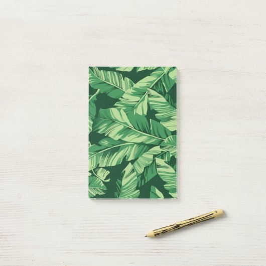 Banaanbladeren 2 post-it® notes (Op bureau)
