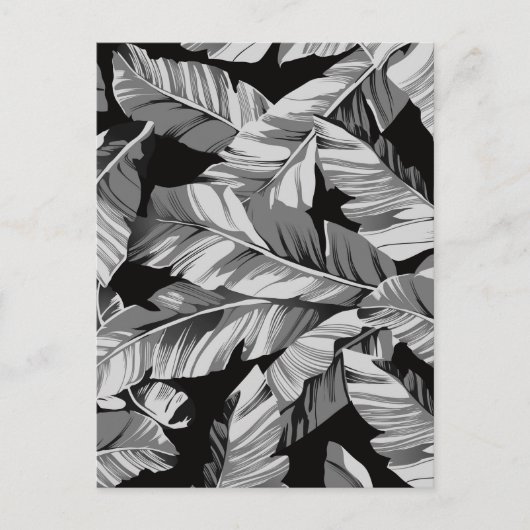 Banaanbladeren 3 feestdagenkaart (Voorkant)