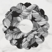 Banaanbladeren 3 wijnglaslabel (Achterkant)