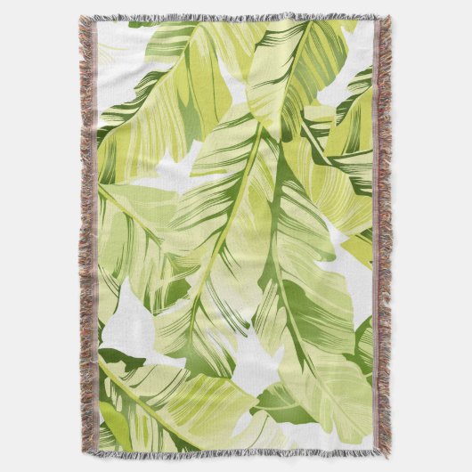 Banaanbladeren 4 deken (Voorkant Verticaal)