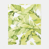 Banaanbladeren 4 fleece deken (Voorkant)