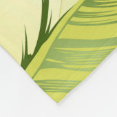 Banaanbladeren 4 fleece deken (Hoek)