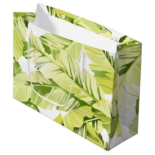 Banaanbladeren 4 groot cadeauzakje (Voorkant Gekanteld)