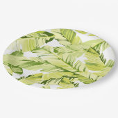 Banaanbladeren 4 papieren bordje (Gekanteld)