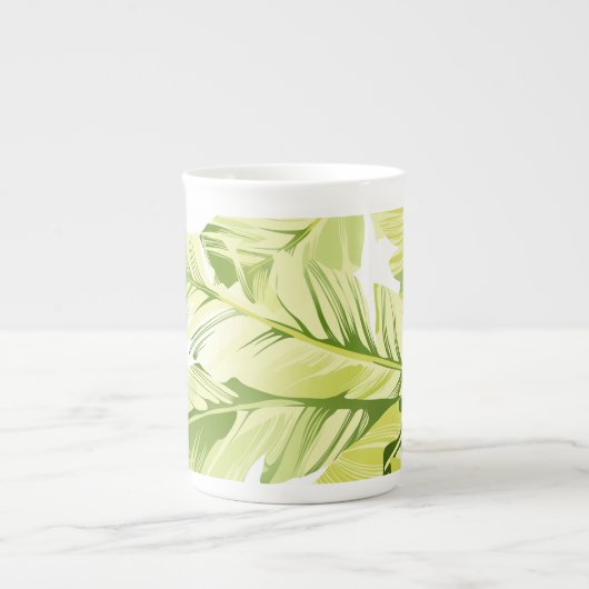 Banaanbladeren 4 porselein kop (Voorkant)