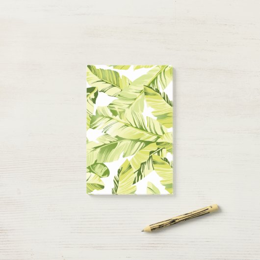 Banaanbladeren 4 post-it® notes (Op bureau)