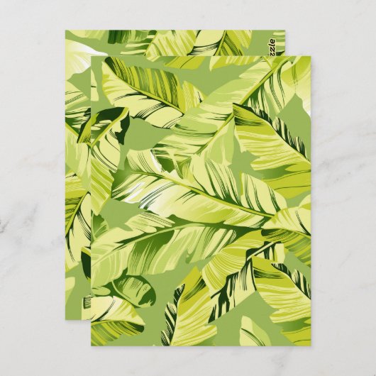 Banaanbladeren 5 briefkaart (Voorkant / Achterkant)