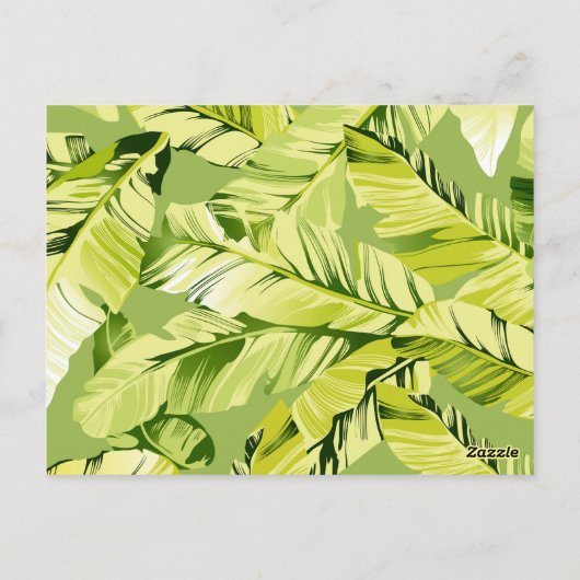 Banaanbladeren 5 briefkaart (Achterkant)