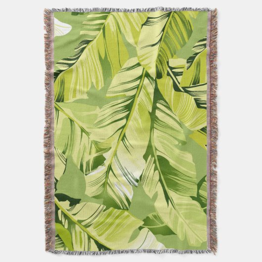 Banaanbladeren 5 deken (Voorkant Verticaal)