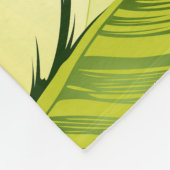 Banaanbladeren 5 fleece deken (Hoek)