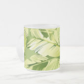 Banaanbladeren 5 matglas koffiemok (Voorkant links)