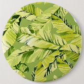 Banaanbladeren 5 ronde button 6,0 cm (Voorkant)