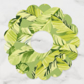 Banaanbladeren 5 wijnglaslabel (Achterkant)