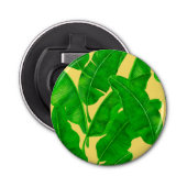 Banaanbladeren Button Flesopener (Voorkant)