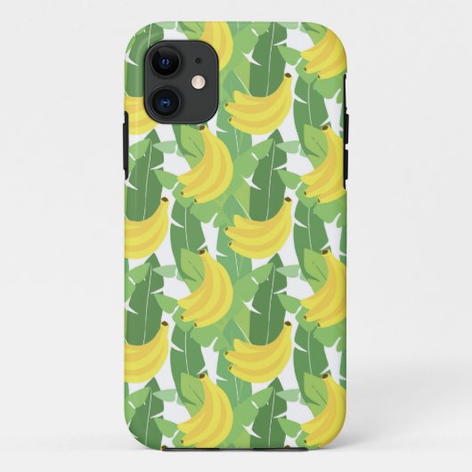 Banaanbladeren en fruitpatroon Case-Mate iPhone case (Achterkant)
