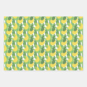 Banaanbladeren en fruitpatroon inpakpapier vel (Voorkant 3)