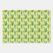 Banaanbladeren en fruitpatroon inpakpapier vel (Voorkant)