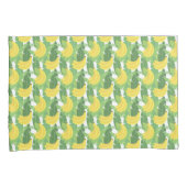 Banaanbladeren en fruitpatroon kussensloop (Voorkant-Rechts)