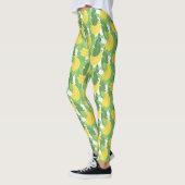 Banaanbladeren en fruitpatroon leggings (Links)
