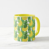 Banaanbladeren en fruitpatroon mok (Voorkant rechts)