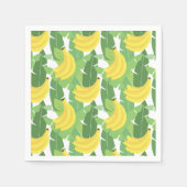 Banaanbladeren en fruitpatroon servet (Voorkant)