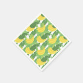 Banaanbladeren en fruitpatroon servet (Hoek)