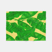 Banaanbladeren Fleece Deken (Voorkant (Horizontaal))