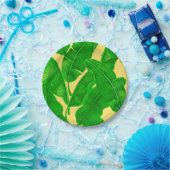 Banaanbladeren Papieren Bordje (Feest)