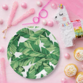 Banaanbladeren Papieren Bordje (Feest)