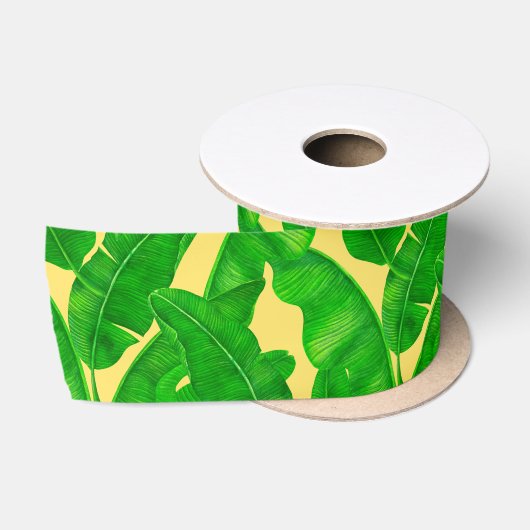 Banaanbladeren Satijnen Lint (Spoel)