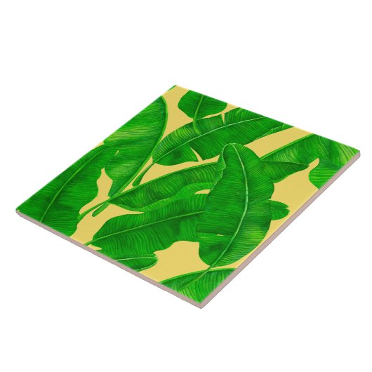 Banaanbladeren Tegeltje (Zijkant)