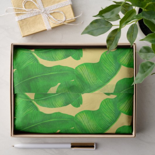 Banaanbladeren Tissuepapier (Geschenk)