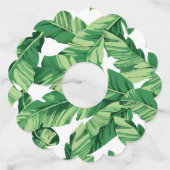 Banaanbladeren Wijnglaslabel (Achterkant)