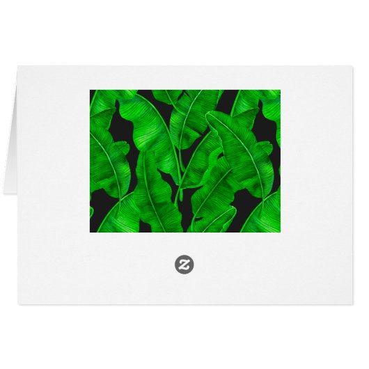 Banaanbladpatroon (Achterkant Horizontaal)